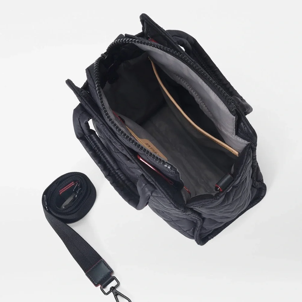 MZ Wallace Black Mini Box Tote/crossbody bag - Picture 3 of 14